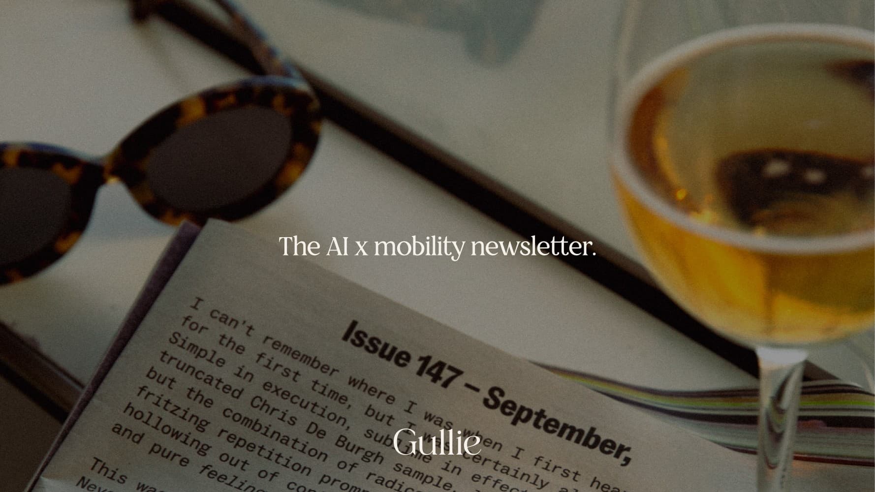 The Gullie Edition #1 The AI x Mobility Newsletter